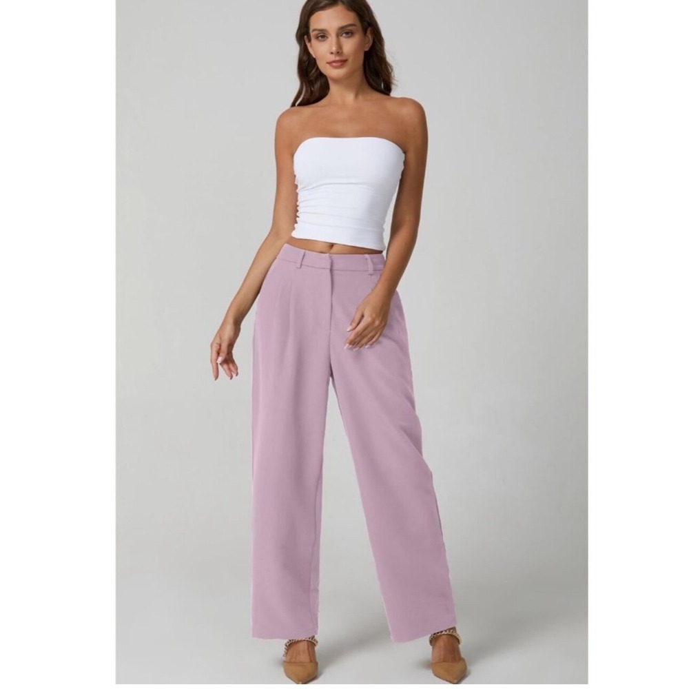 Abercrombie & Fitch Wide Purple Trouser Large NWT - Picture 8 of 8
